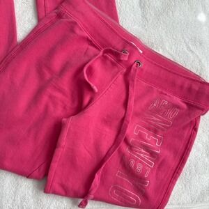 y2k aero hot pink sweatpants with drawstring waist